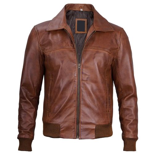 Mens Leather Bomber Jackets