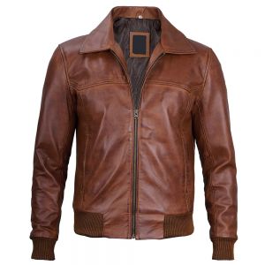 Mens Leather Bomber Jackets