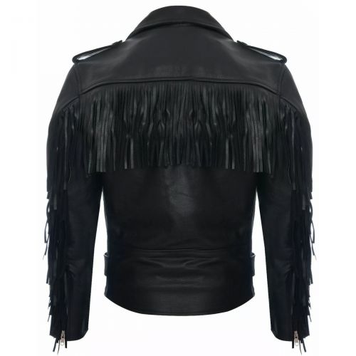 Mens Fringes Leather Jackets #2