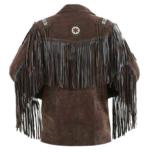 Mens Fringes Leather Jackets #2