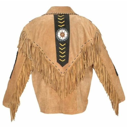 Mens Fringes Leather Jackets #2