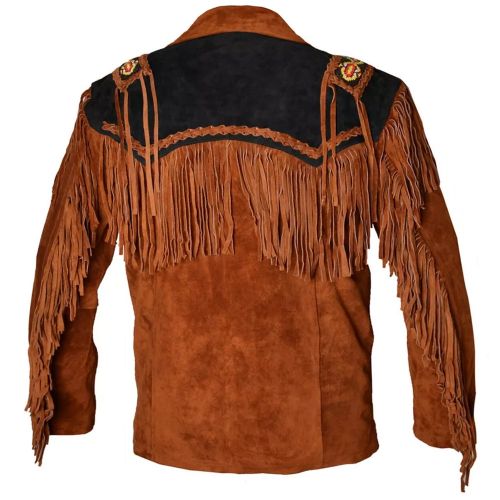 Mens Fringes Leather Jackets #2