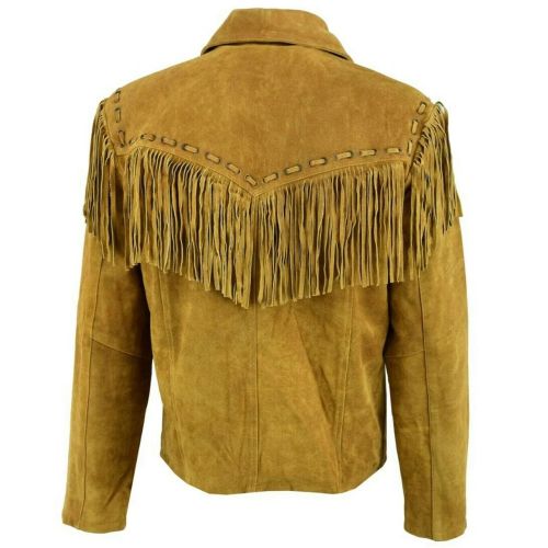 Mens Fringes Leather Jackets #2