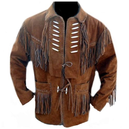 Mens Fringes Leather Jackets