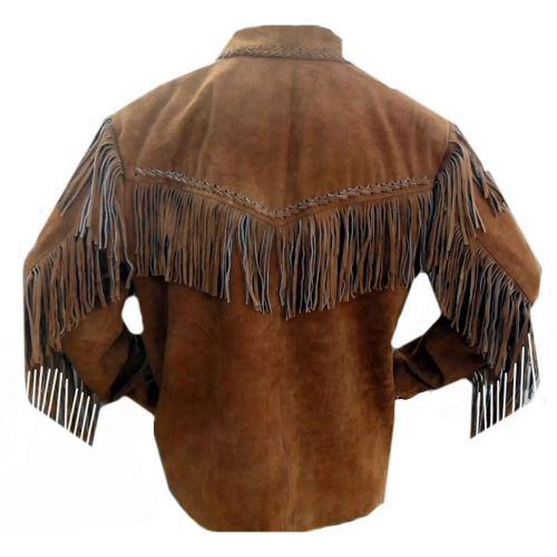 Mens Fringes Leather Jackets #2