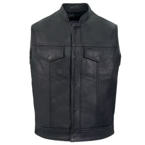 Mens Leather Vest