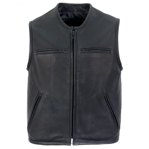 Mens Leather Vest