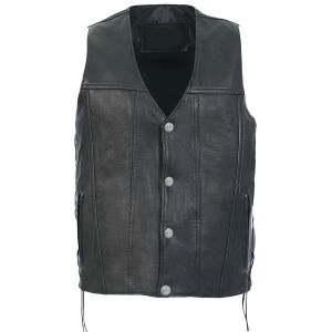 Mens Leather Vest
