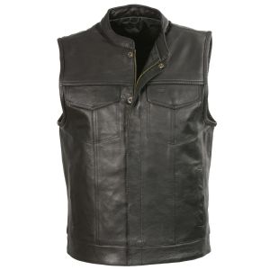 Mens Leather Vest