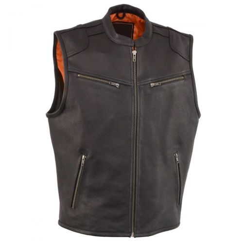 Mens Leather Vest