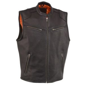 Mens Leather Vest
