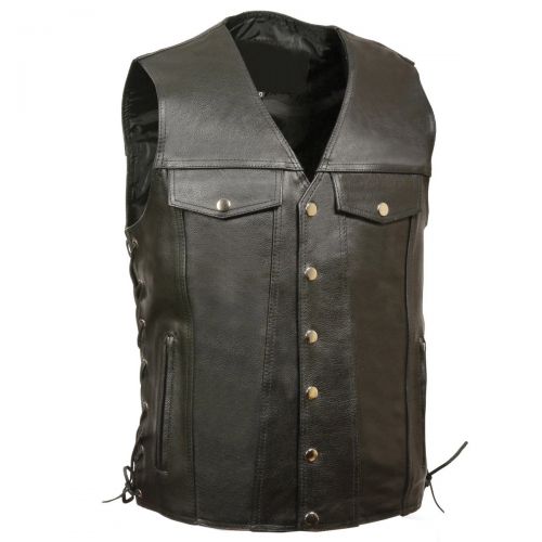 Mens Leather Vest