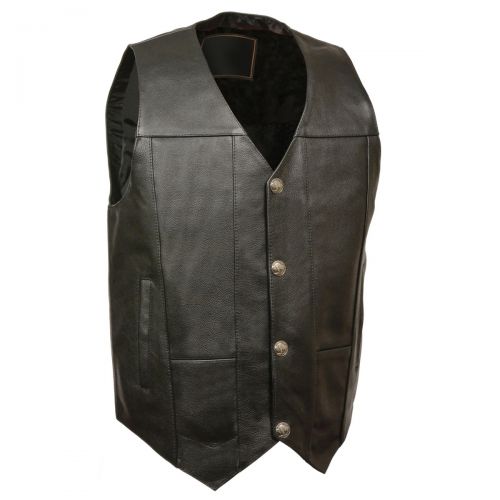 Mens Leather Vest