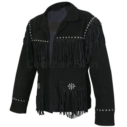 Ladies Leather Fringes Jacket