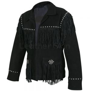 Ladies Leather Fringes Jacket